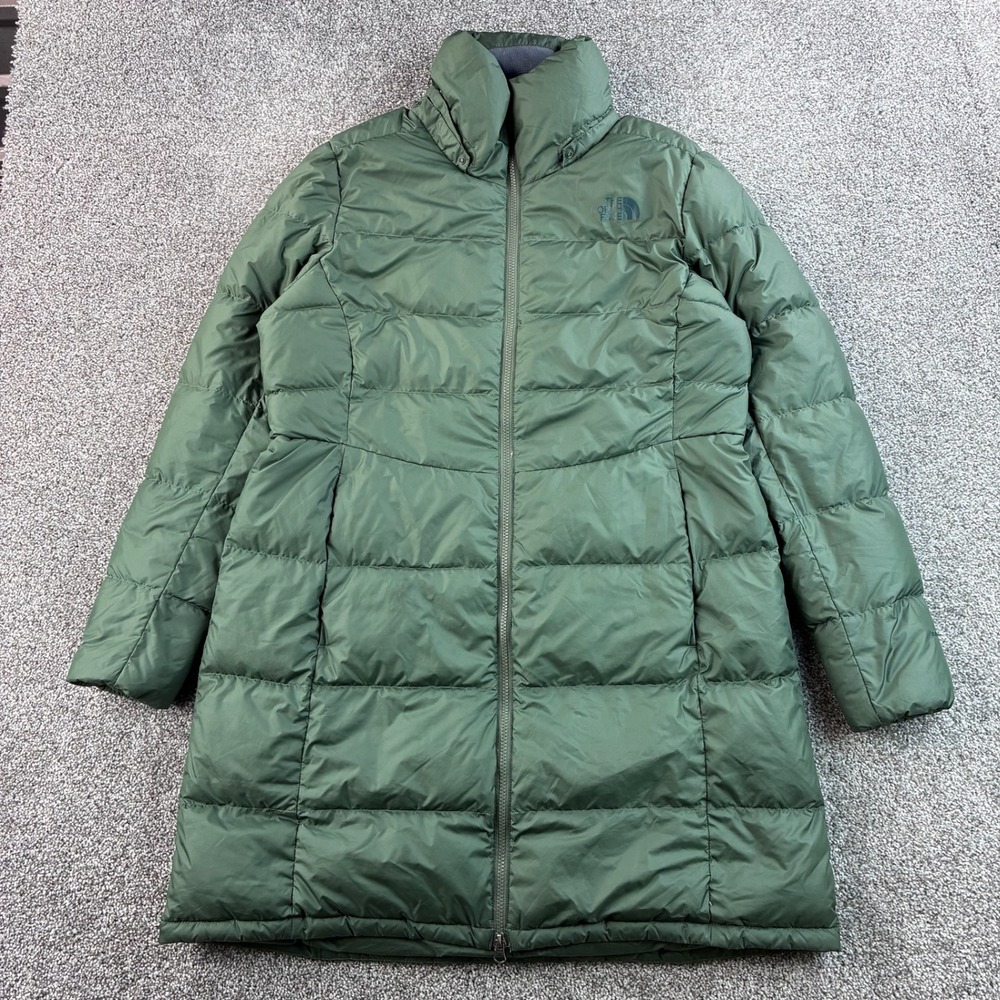 The North Face Metropolis Parka Jacket Women's XL Green 600 Down Puffer NF0A5GDS
